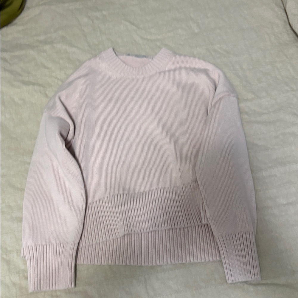 Everlane The Boxy Sweater in Everyday Cotton Dusty Rose